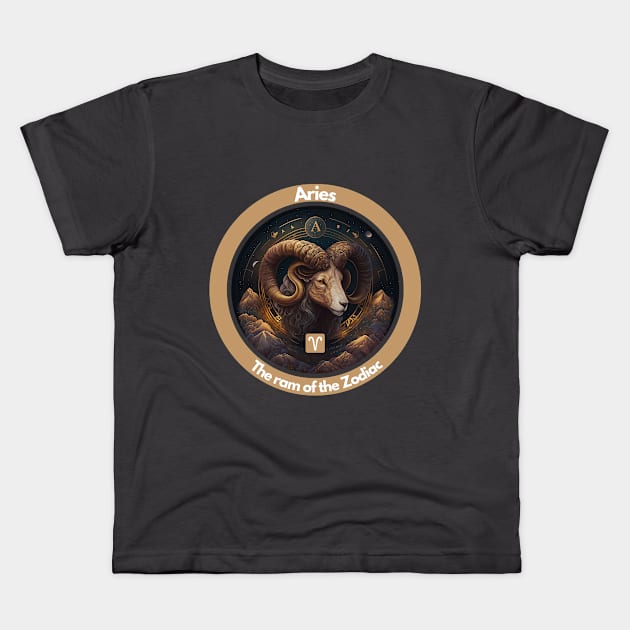 Aries Kids T-Shirt by VibrantProdigy